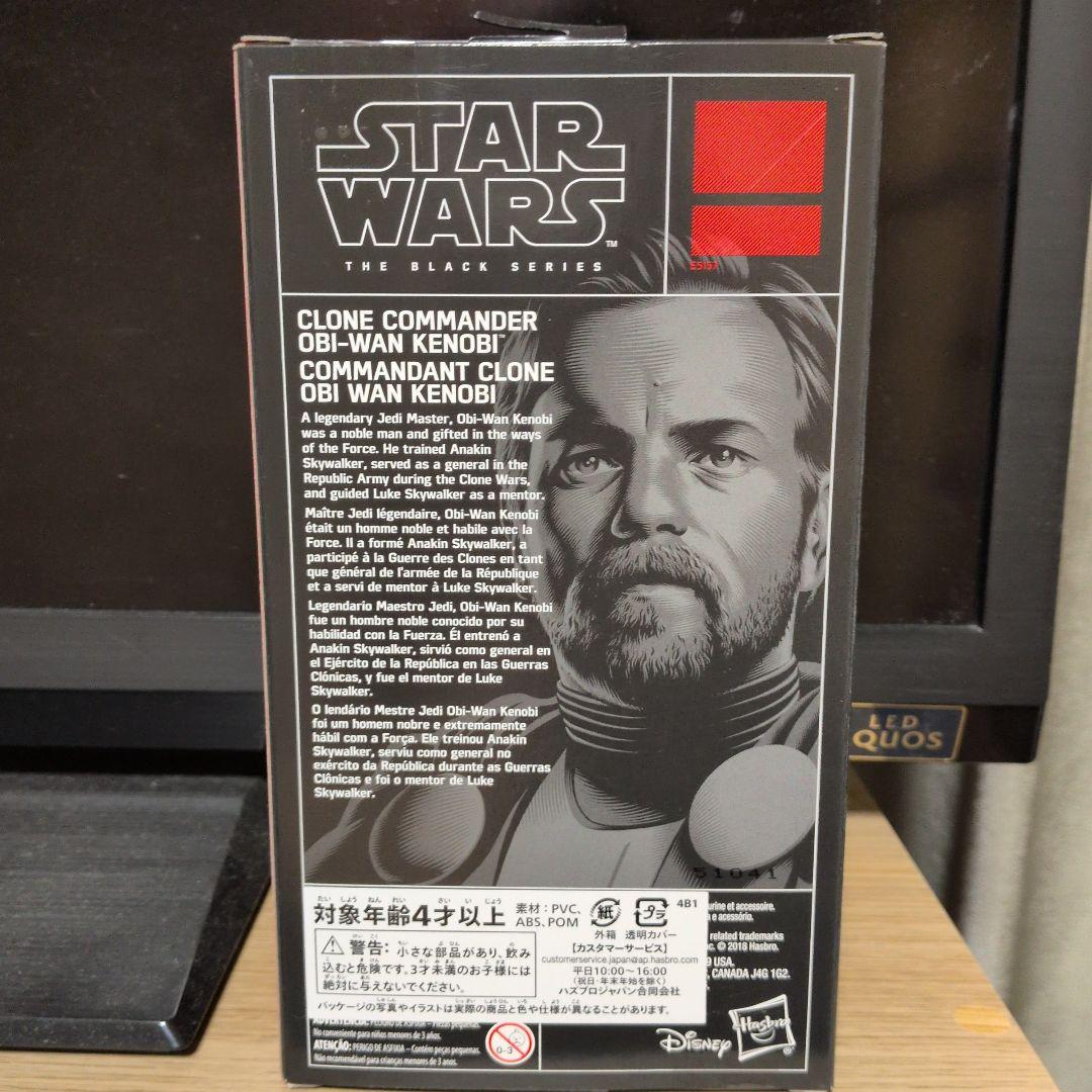 スターウォーズ　ブラックシリーズ　6インチ　オビワンケノービ　クローンコマンダー