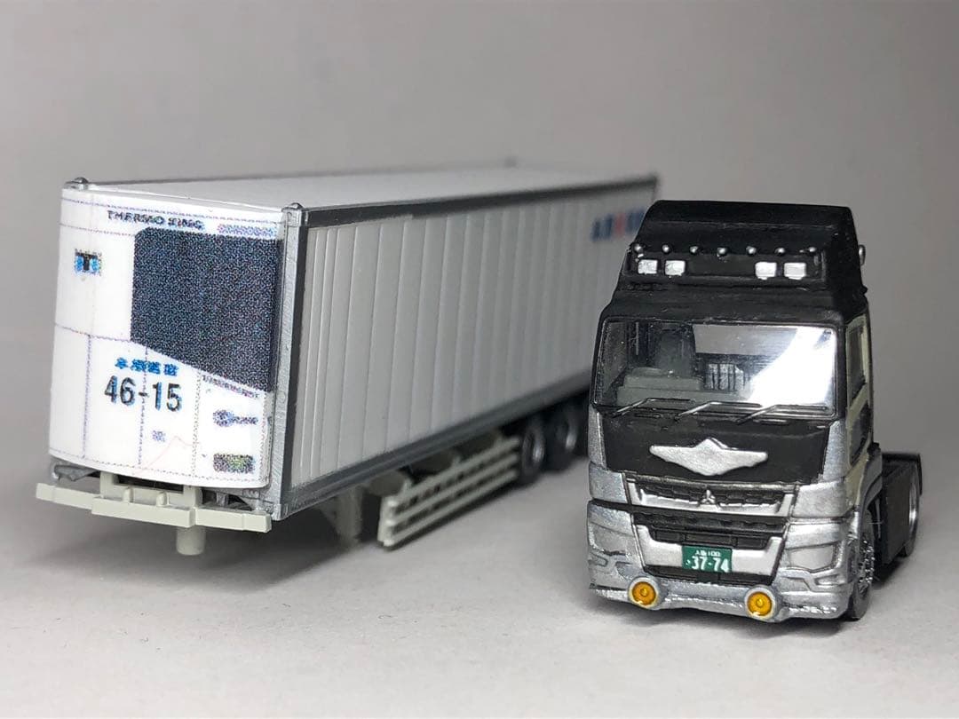 初本間運輸リーファーコンテナトレーラーコレクション三菱スパグレサーモキング冷凍機