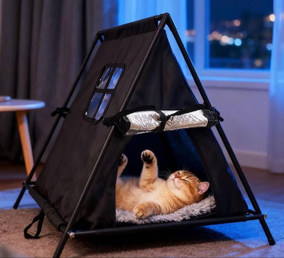 キャットケージ チーズ型とテントスタイル