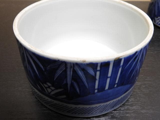 伊万里染付丸三段重MA319