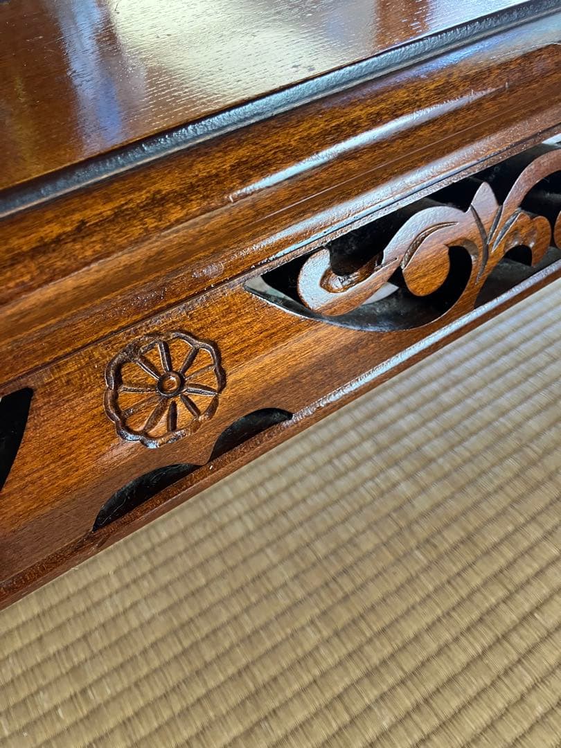 木製座卓 光沢仕上げ 90cm x 115cm