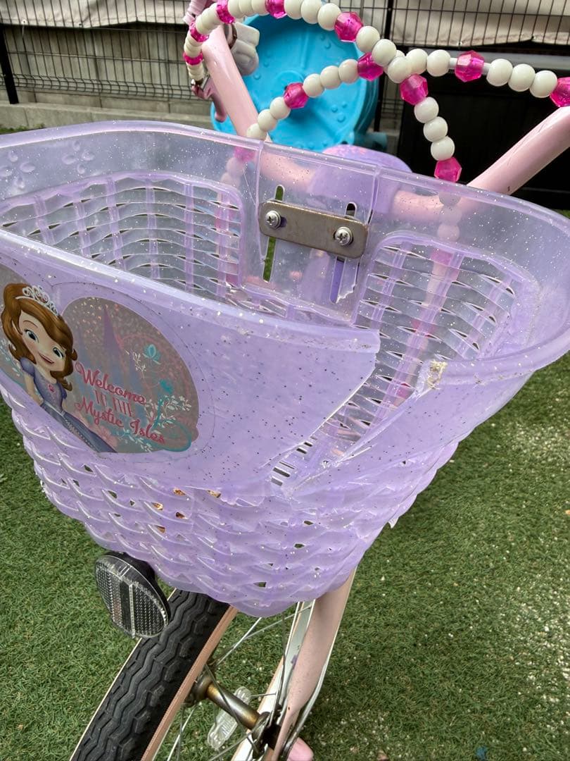 プリンセス　ソフィア　18インチ　自転車　子供　女の子　補助輪付き