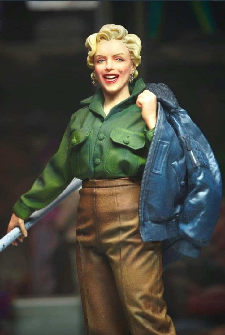 ＸPULUSMODELS 塗装完成品 1/8マリリン・モンロー フィギュア