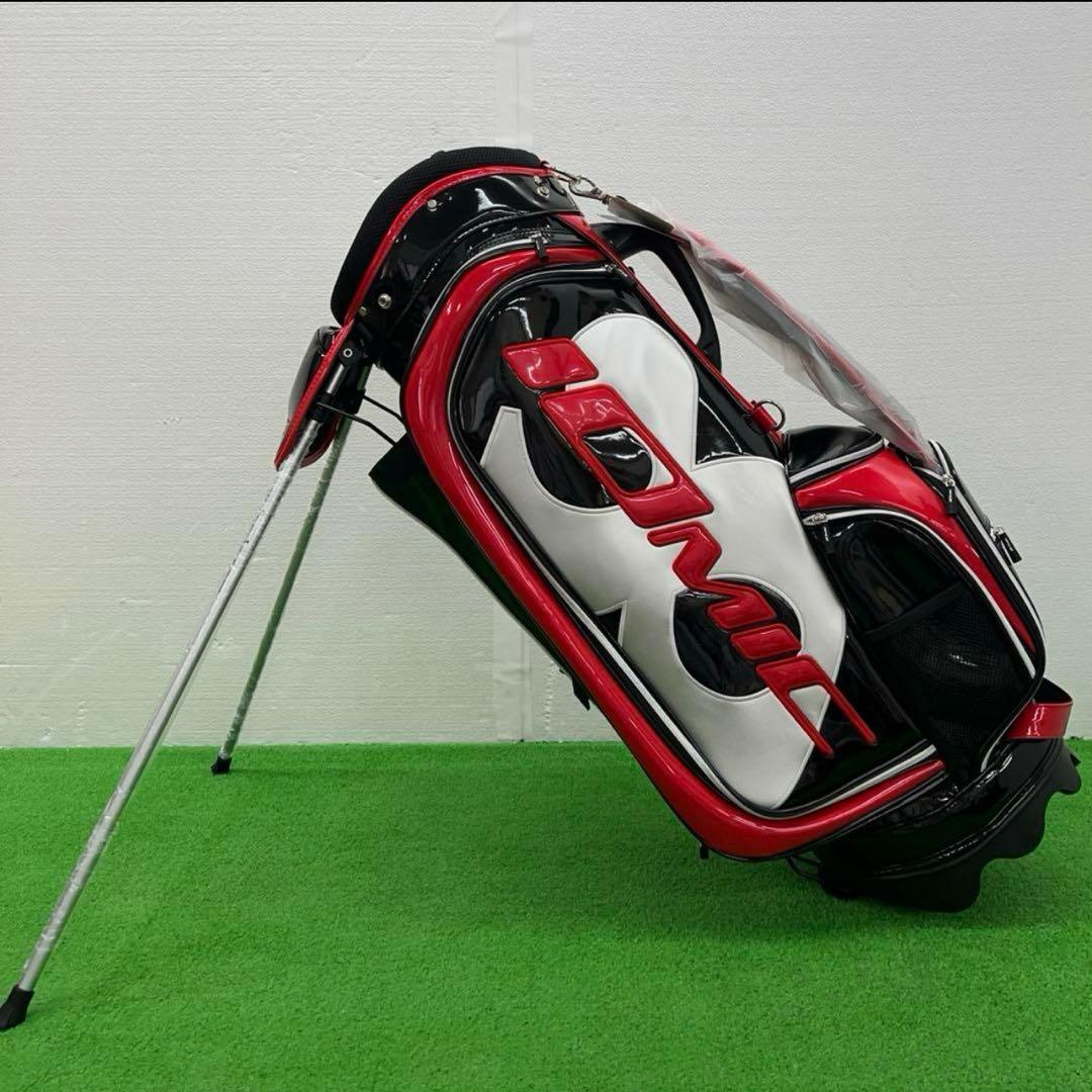 イオミック IOMIC キャディーバック　2019年モデル　ゴルフバック　黒赤