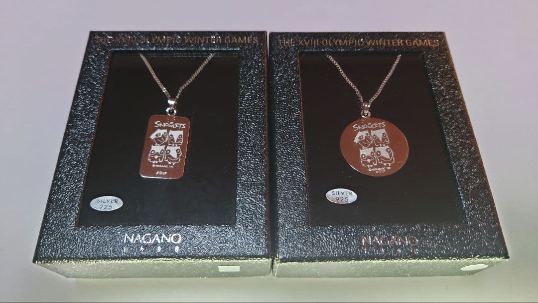 長野オリンピック　1998 グッズ　シルバー925ネックレス 2個セット