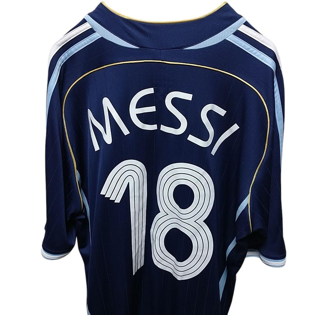 アディダス 2008アルゼンチン代表 メッシ ユニフォーム4XOサイズ ネイビー