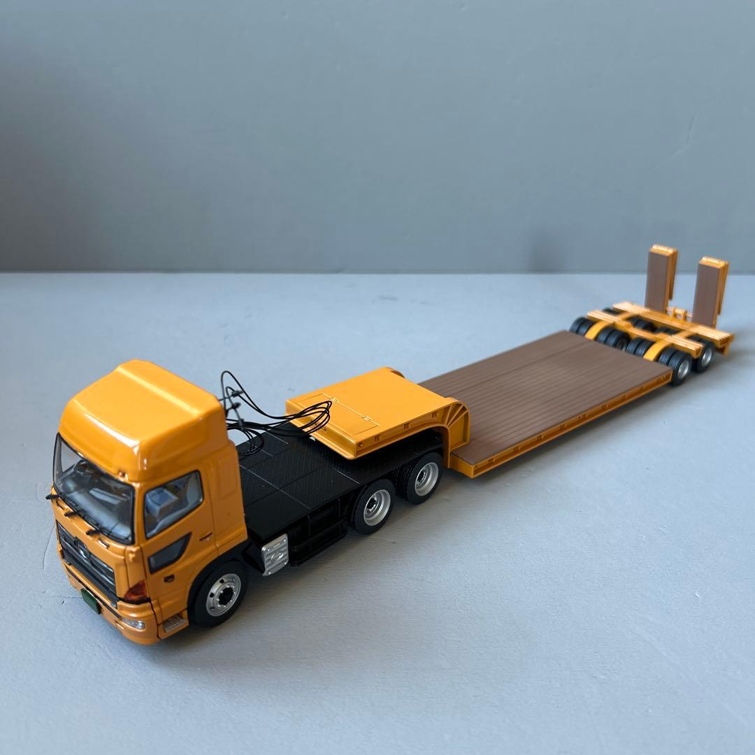 1/50 日野プロフィアハイルーフSS 6×4 &16輪中低床トレーラ日通カラー