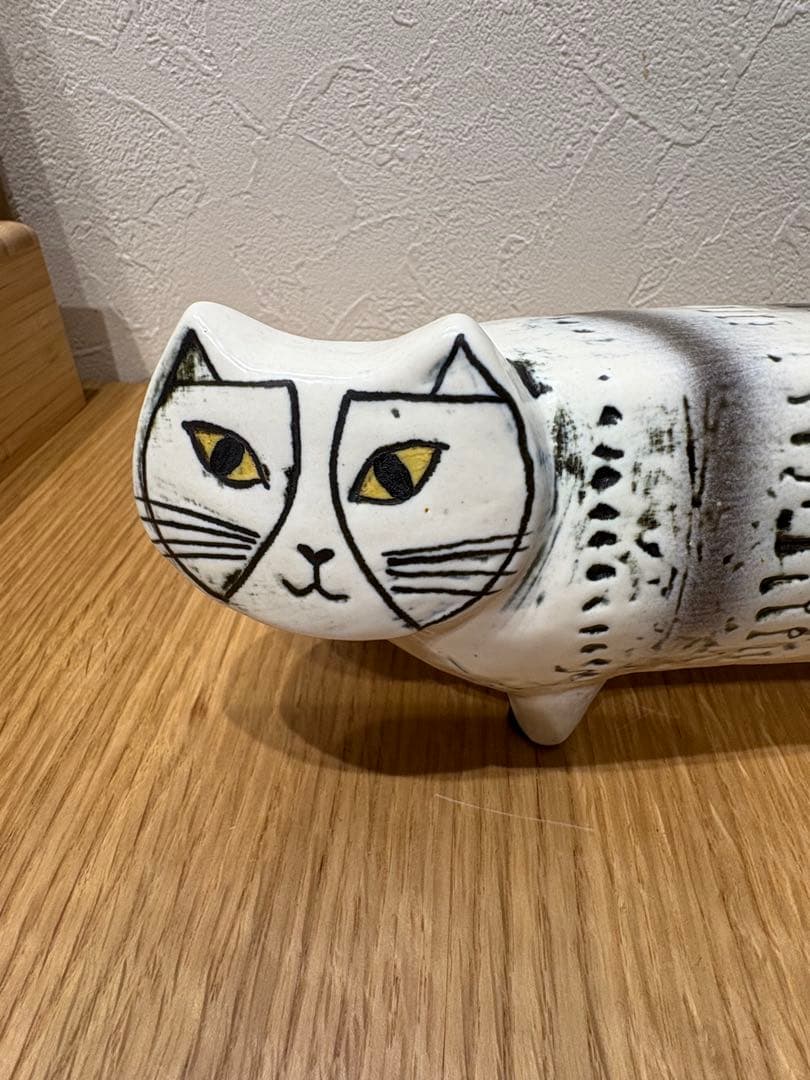 リサラーソン　マイキーのパパ　ネコの置物