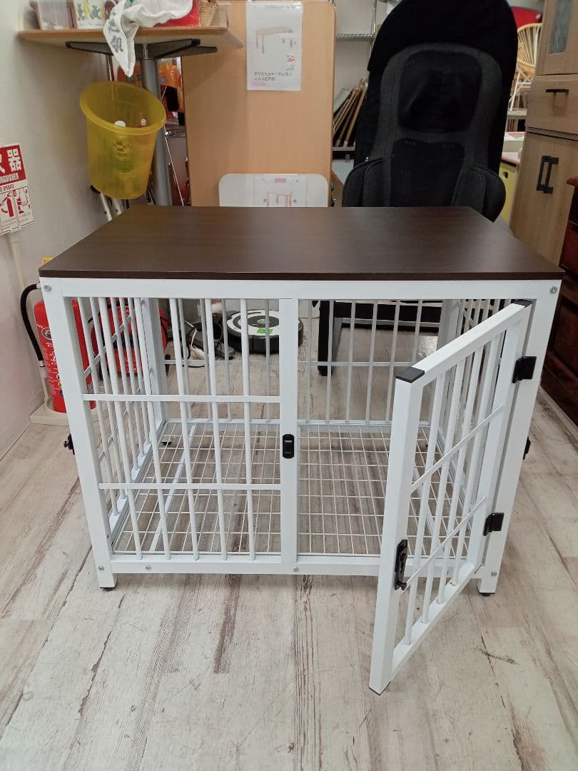 北九州市福岡市限定　ペットケージ　犬用　屋根付　3ドア　Mサイズ