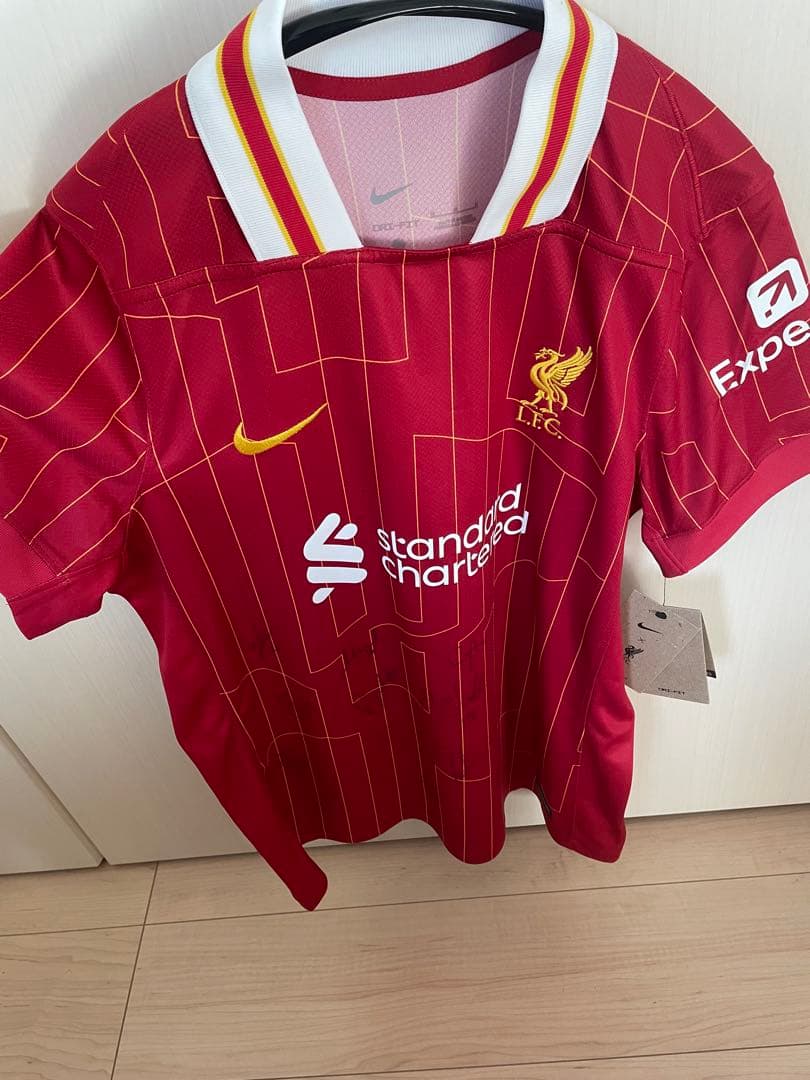 【公式証明書付】LFC複数選手直筆サインユニ 非売品