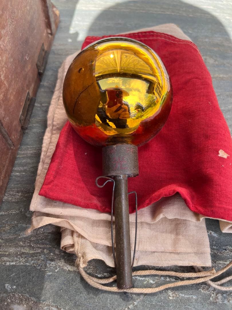 国旗　アンティーク　木箱　戦時中