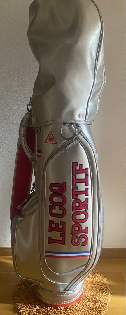 SALEルコックキャディーバッグカート用6分割シルバーエナメル