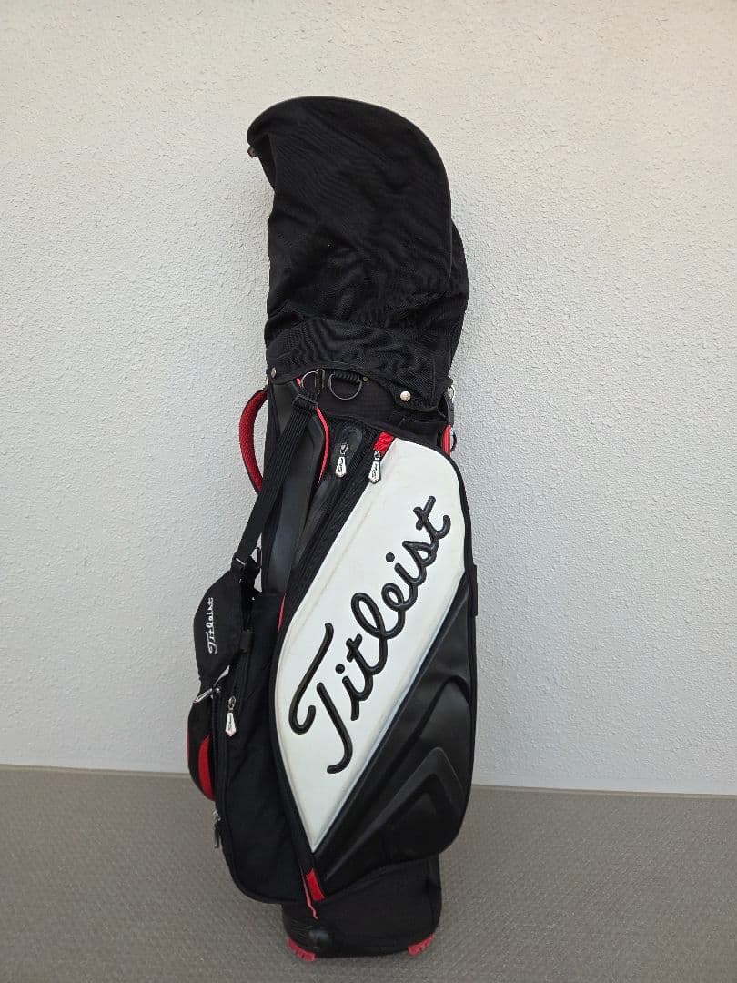 Titleist キャディバッグ 黒/白/赤