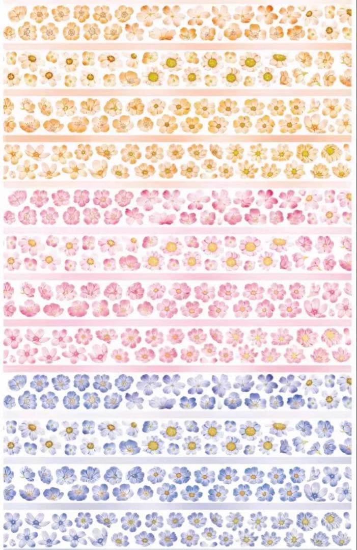 PET 风之灵 6cm×6m ダイカット 海外マステ　海外マスキングテープ　花