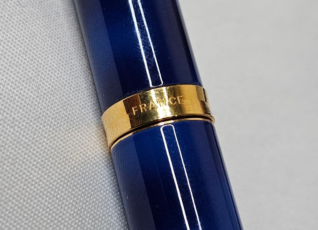 【希少】WATERMAN ウォーターマン 万年筆 ブルー ゴールド18k 750