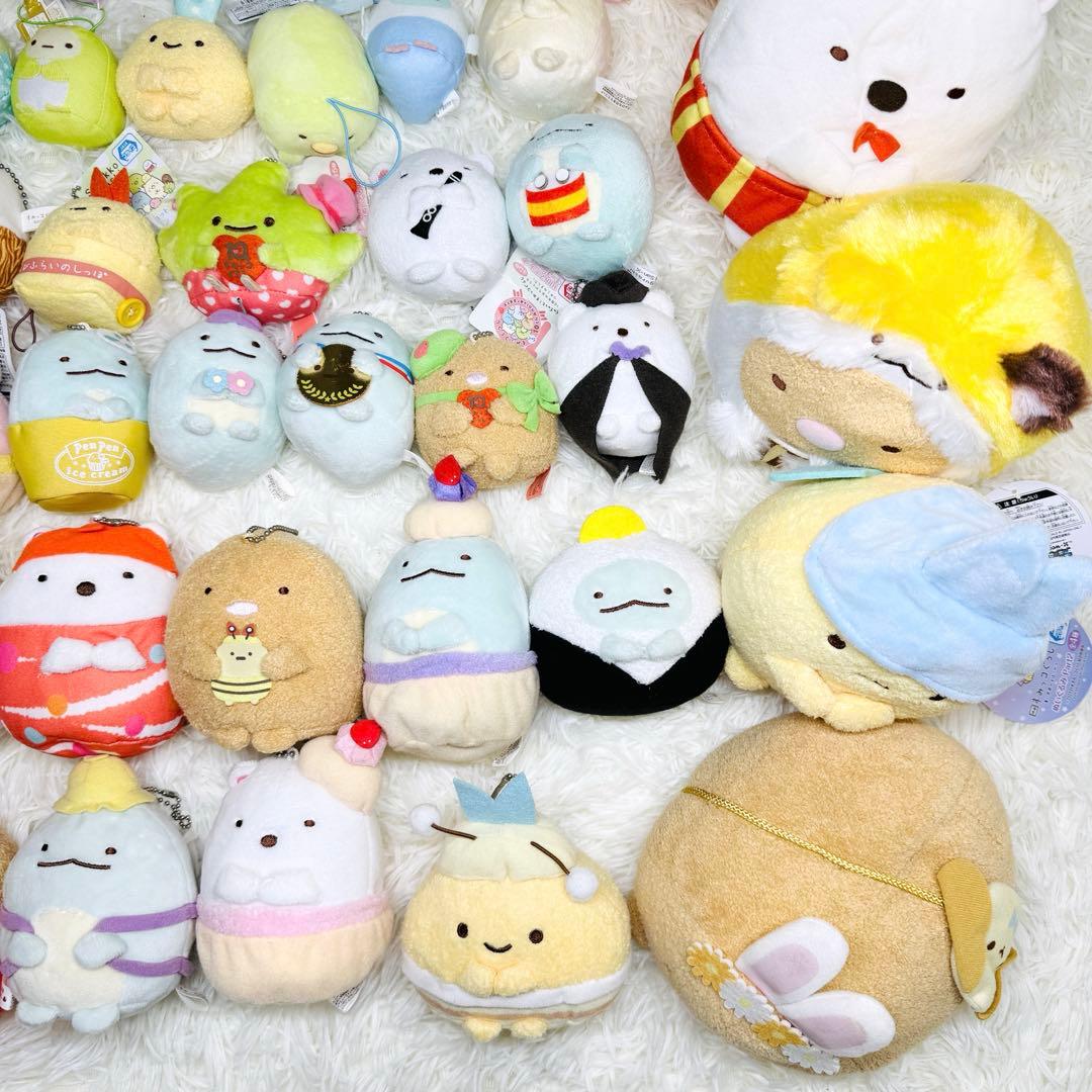 すみっこぐらし てのり ぬいぐるみ 希少 美品 複数タグ有 大量