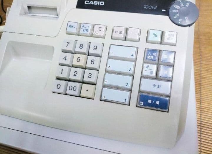 カシオレジスター　100ER　簡単便利特殊　送料込　077277