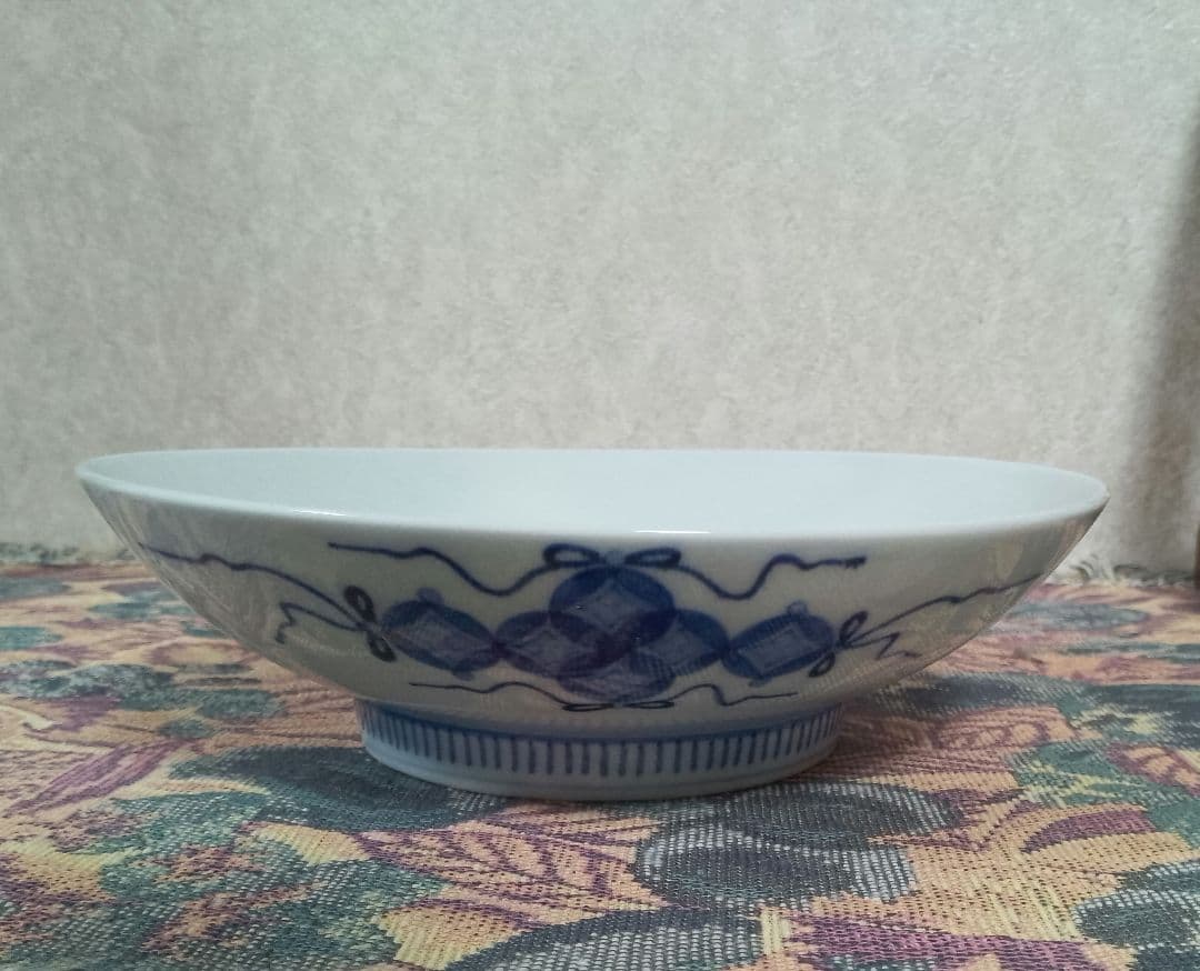 古伊万里 藍鍋島花文皿 後期鍋島 江戸後期