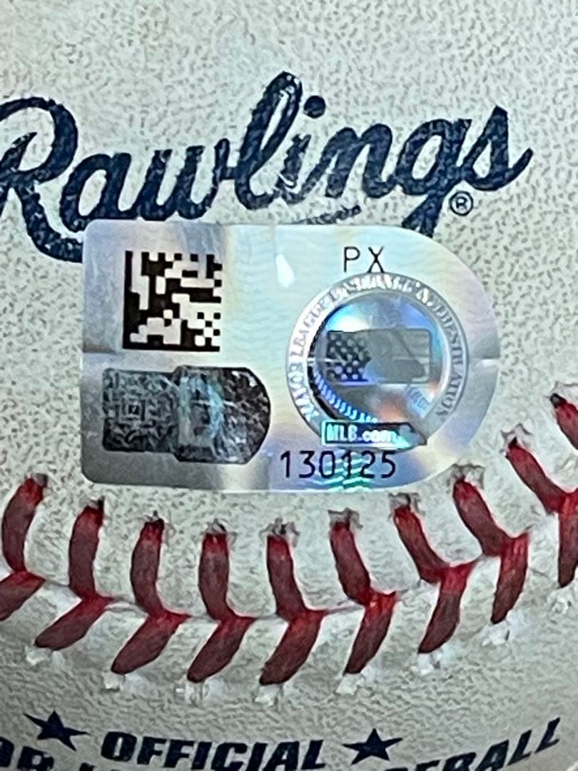 佐々木朗希　ルーキーイヤー! 2025年ゲーム実使用ボール　MLB