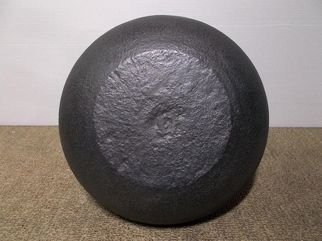 茶道具 富士釜 茶釜 真塗風炉型野々田電熱器 動作品 送料込み