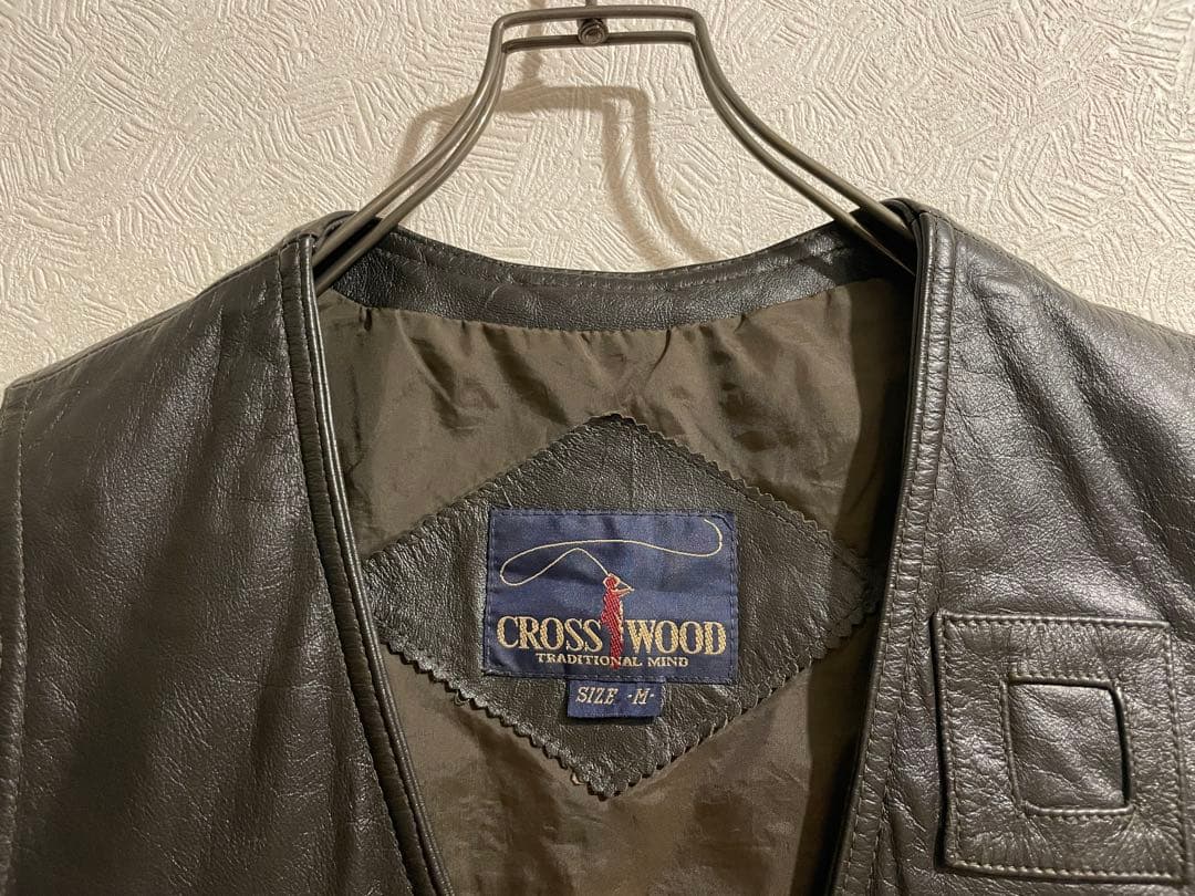 Vintage レザー フィッシング ベスト / ゲームポケット