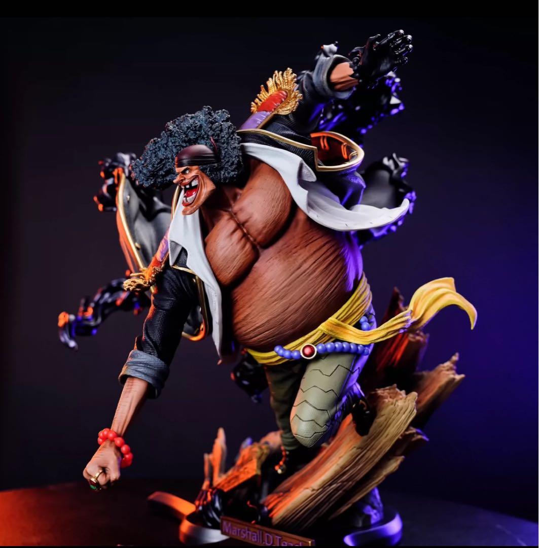 ワンピース　エース　戦う　黒ひげ　ガレージキット　フィギュア　完成品