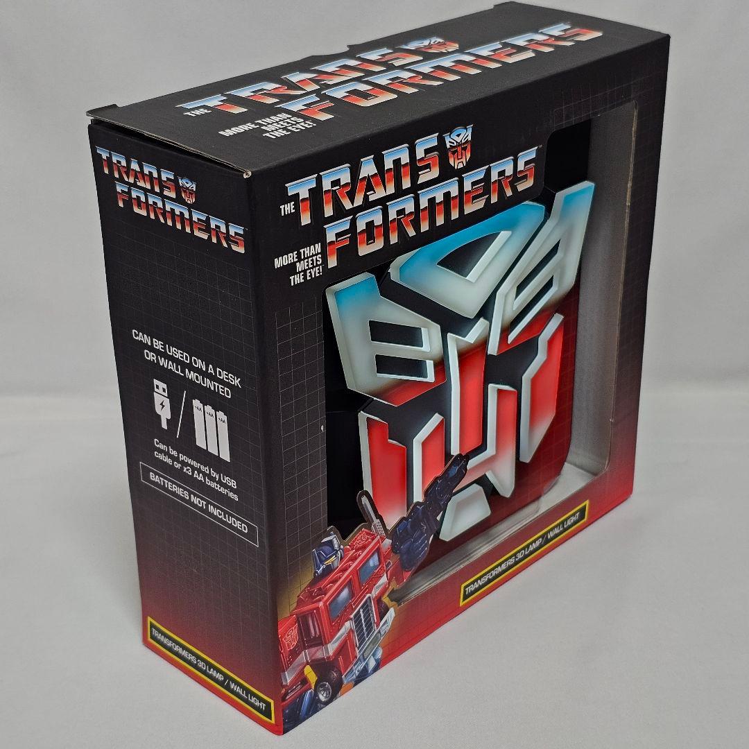 トランスフォーマー　サイバトロン　3Dロゴランプ　ウォールLEDランプ