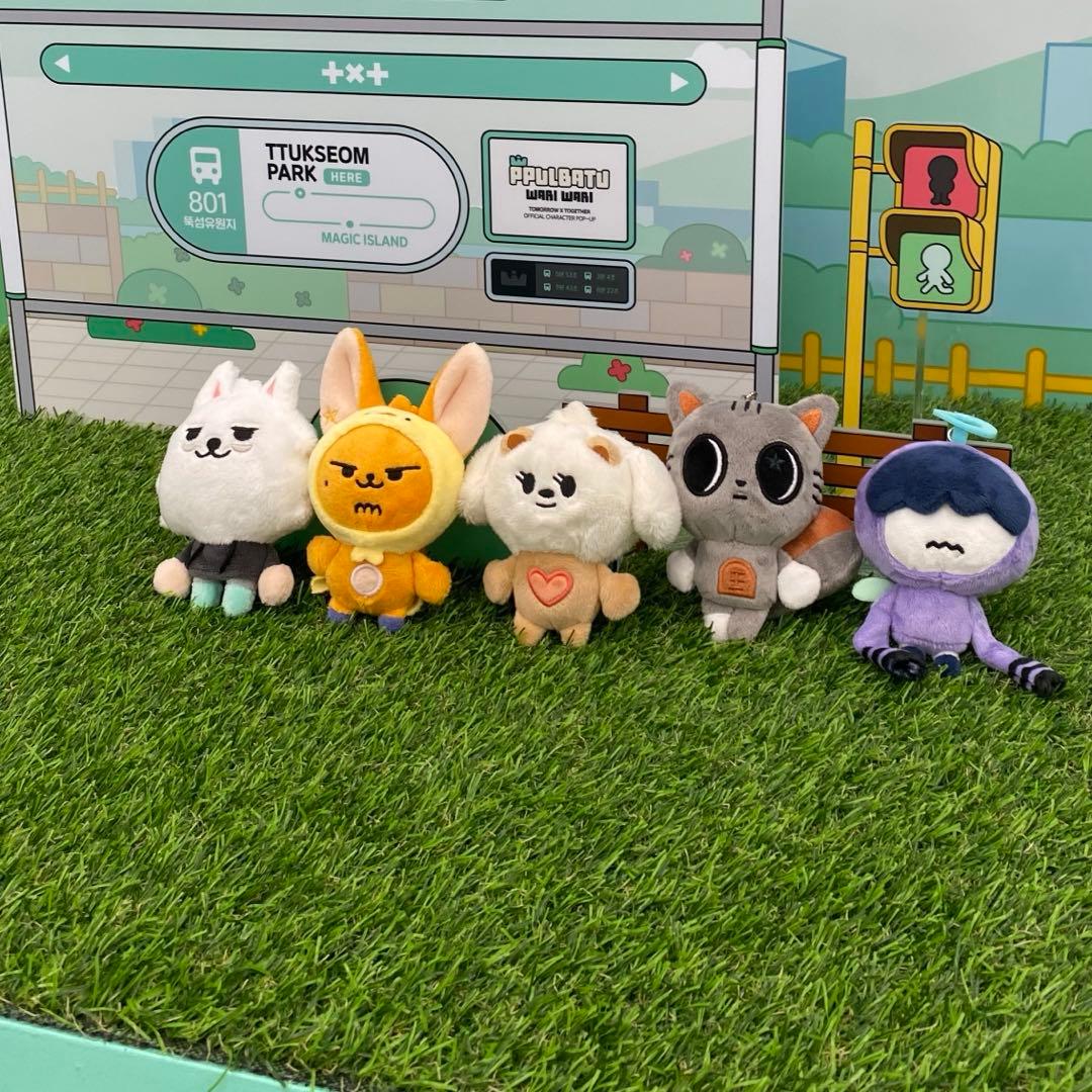 txt ポップアップ スビン トレカ ぬいぐるみ キーリング ポーチ