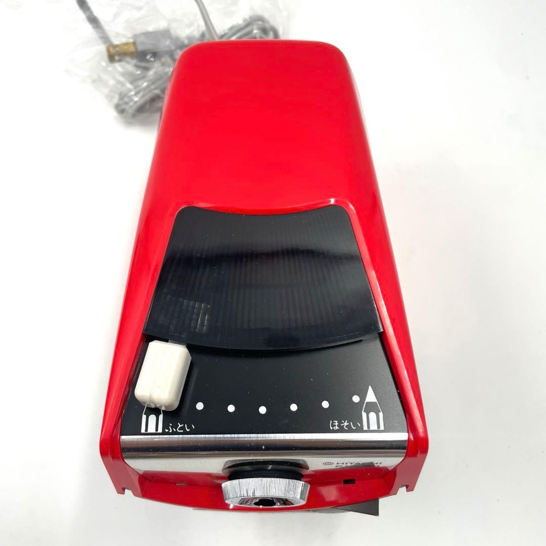希少　未使用　日立　HITACHI 電動鉛筆削り PH-50 赤　レトロ