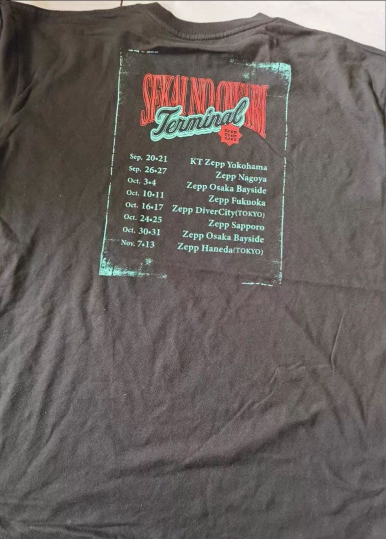 セカオワ TerminalツアーTシャツ　Mサイズ