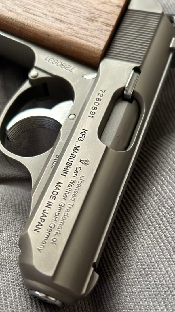 【マルシン】ワルサーPPK ロストステンレス シルバーメッキ【モデルガン】