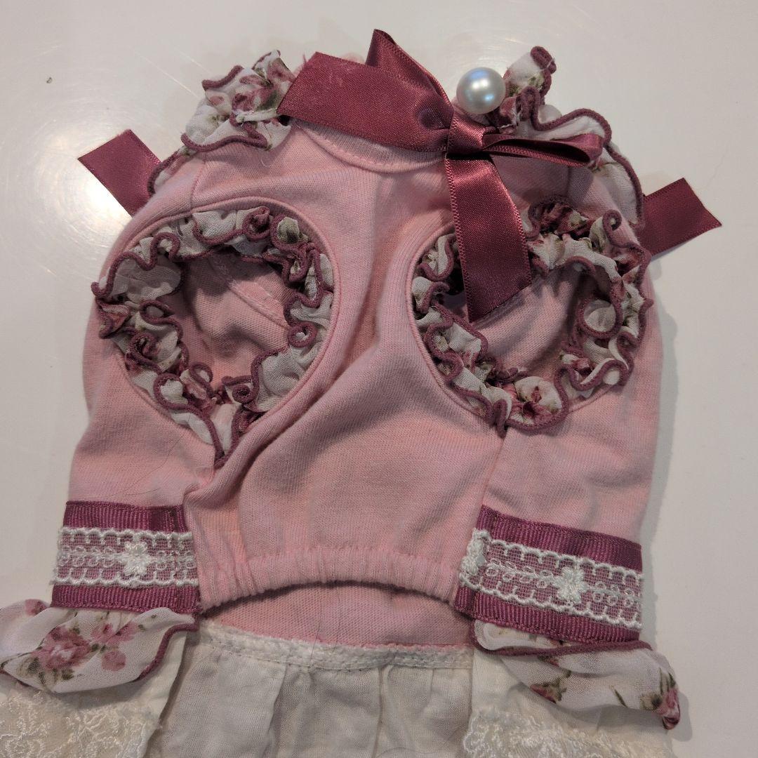 美品♥キャンナナ ♥フリル花柄犬服 小型犬用SS2枚＋１枚♥３枚セット