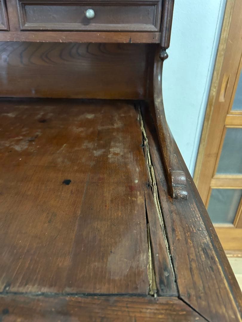 【限定値下中】アンティーク 飾り棚付き 文机 レトロ 古道具 値下12000円可