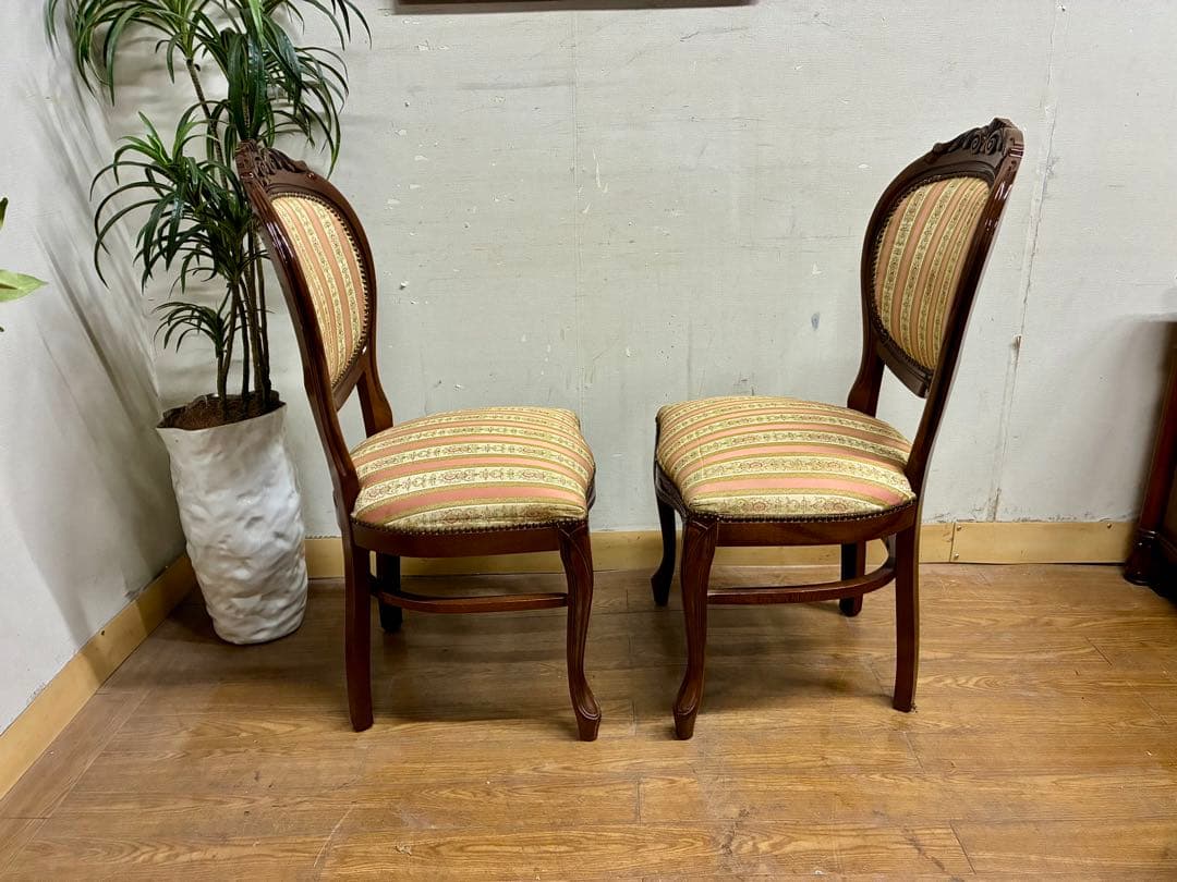 管465☆イタリア製☆アンティーク☆ヴェローナクラシック☆ダイニングチェア☆2脚