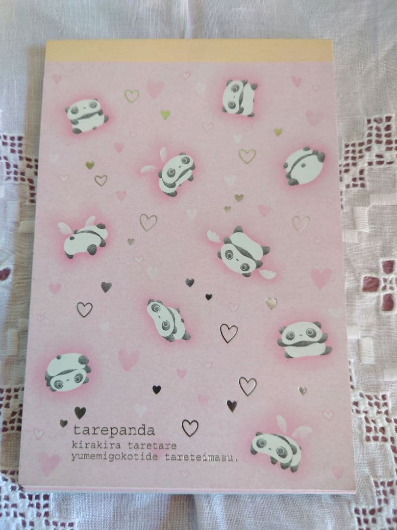 サンエックスキャラクター　たれぱんだ　文房具メモ帳メモパッドノート便箋まとめ売り