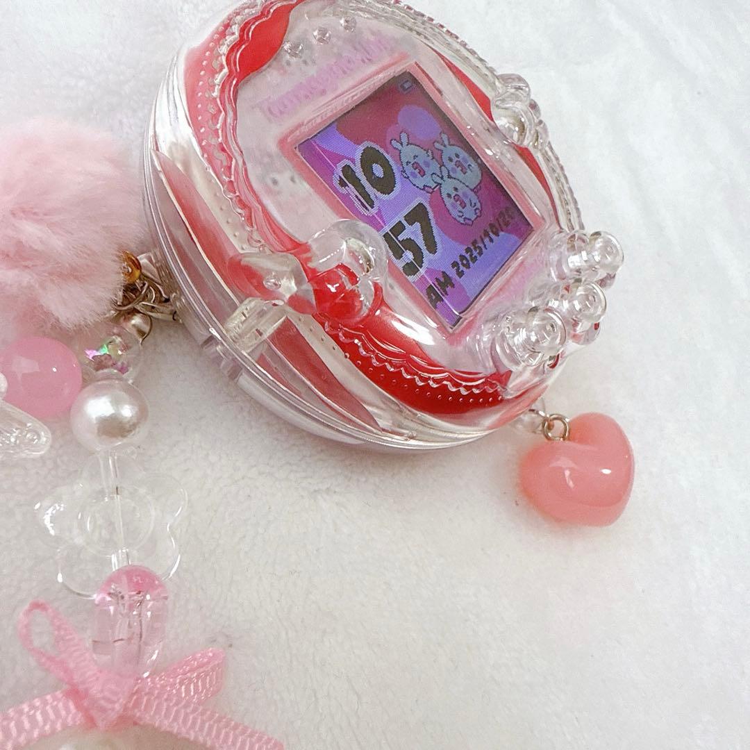 在庫1点のみ♡たまごっち ユニ ハード 全面保護 ケース ボタンつき 透明カバー