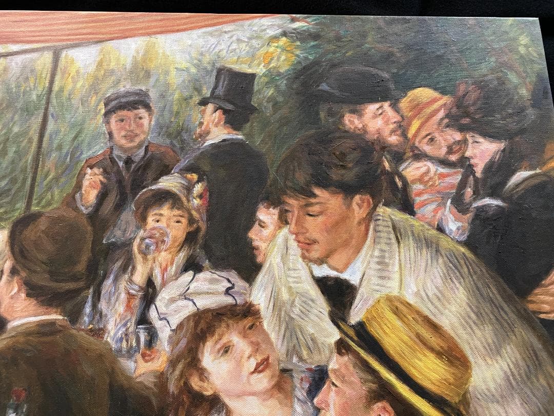 ピエール＝オーギュスト・ルノワール『舟遊びをする人々の昼食』複製画　摸写①