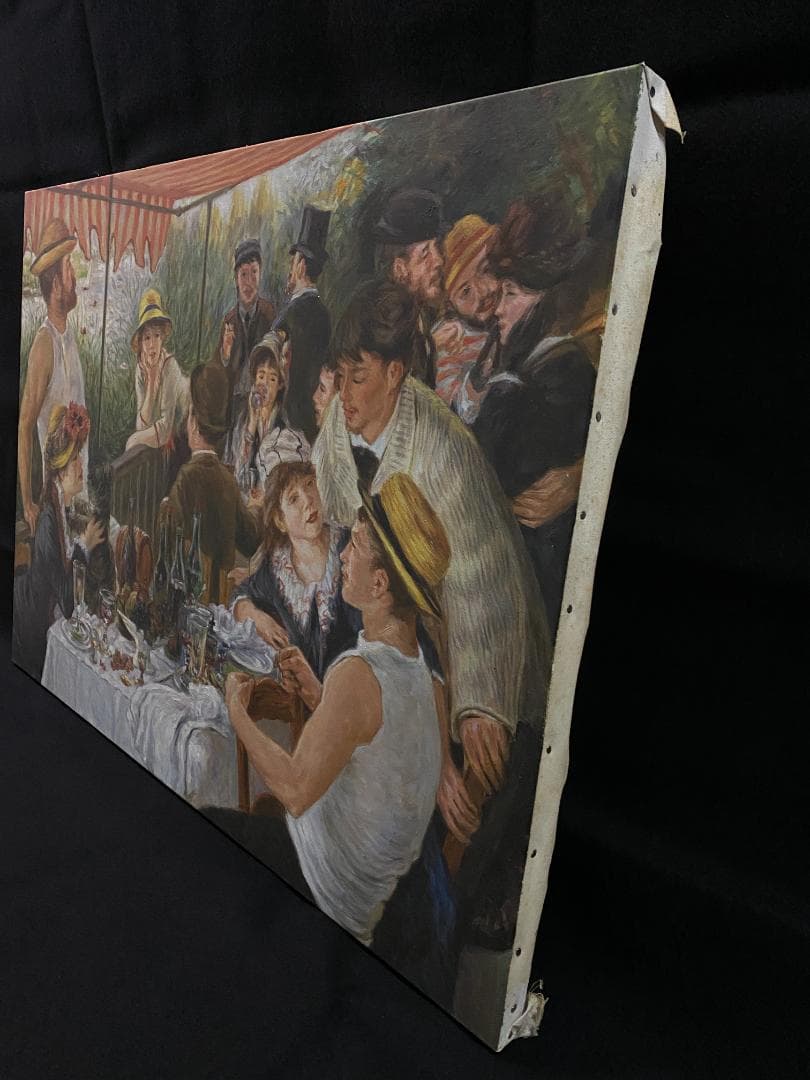 ピエール＝オーギュスト・ルノワール『舟遊びをする人々の昼食』複製画　摸写①