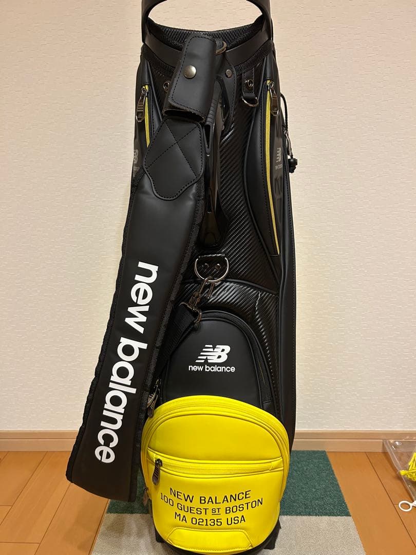最終値下げ　new balance キャディバッグ 黒/黄