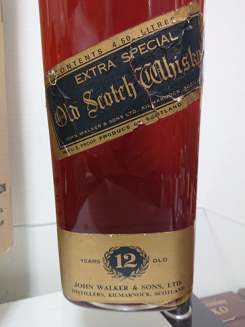 古酒 未開封 4500ml ジョニーウォーカー 黒 化粧箱付 1本