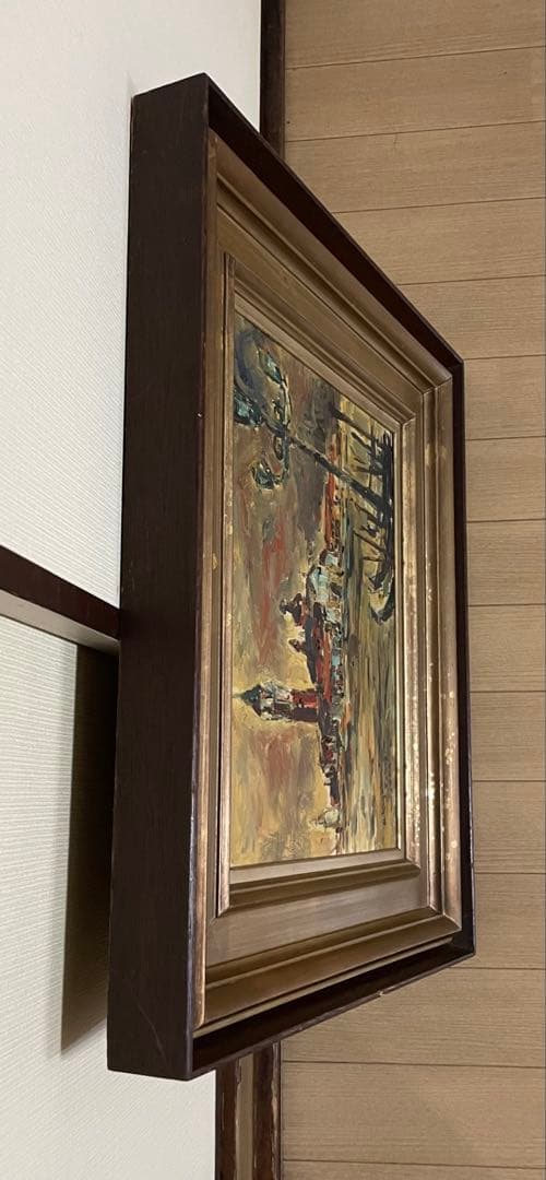 久山章　ヴェニス風景　油彩　6号　h6416