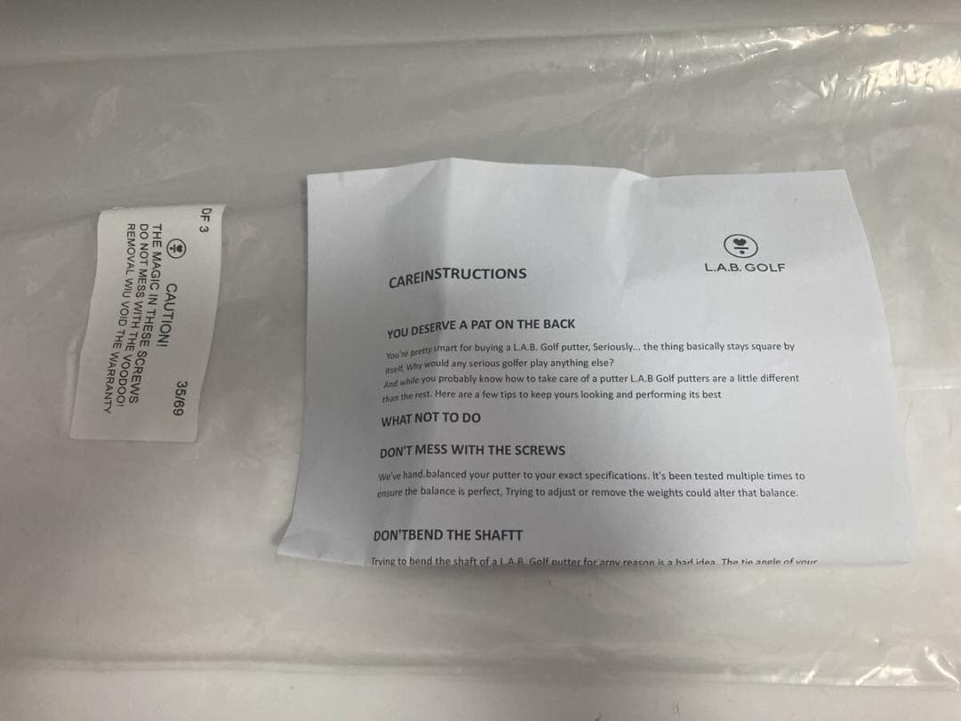 ★新品未使用★ L.A.B. GOLF ラブ ゴルフ DF3 35 レッド