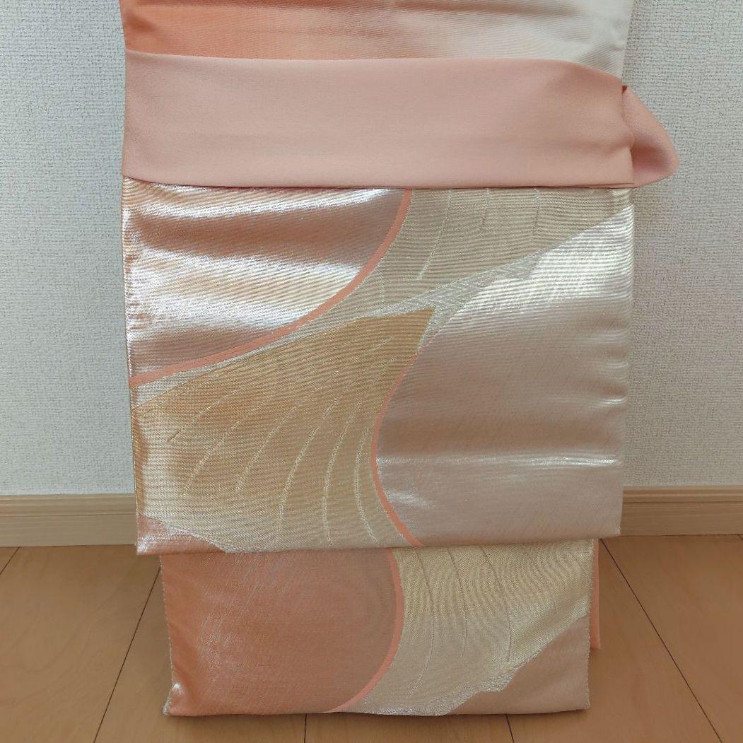 お琴カバー【桃】着物帯 ゆたん油単ハンドメイド 和楽器 正絹 袋帯 山田流生田流