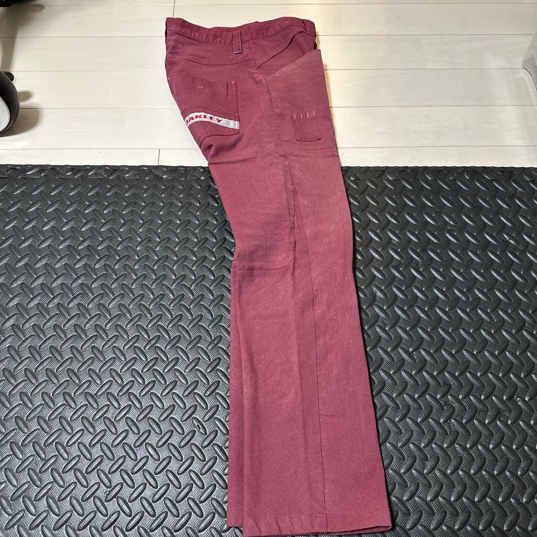 【ゴルフ】OAKLEY バーガンディ ストレートパンツ