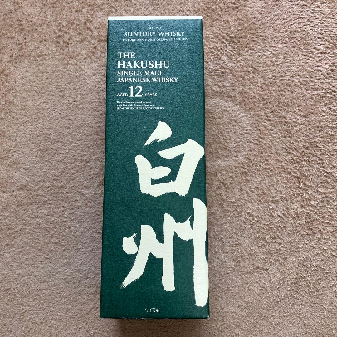 白州12年 サントリーシングルモルトウイスキー 700ml 箱入り　最終値下げ