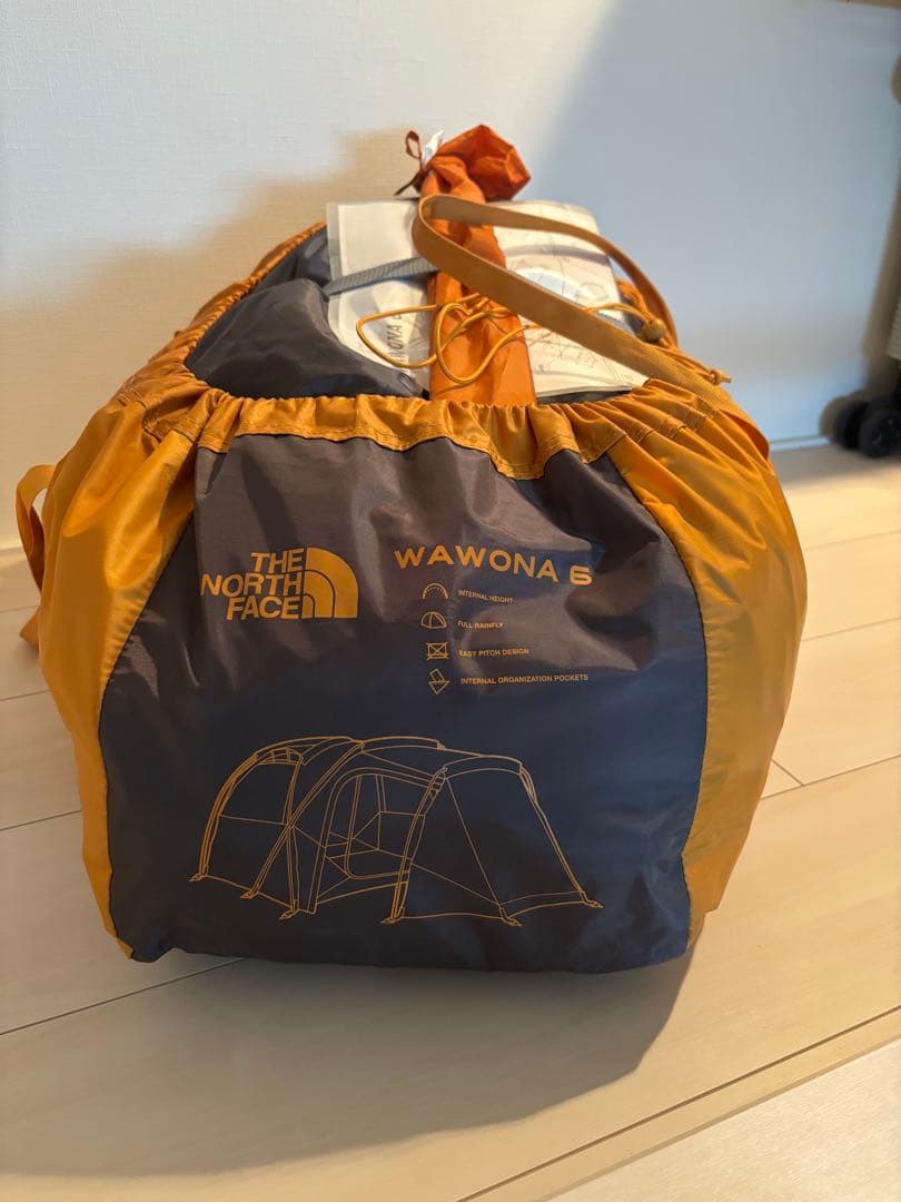 THE NORTH FACE WAWONA6 6人用テントグランドシートペグ有り