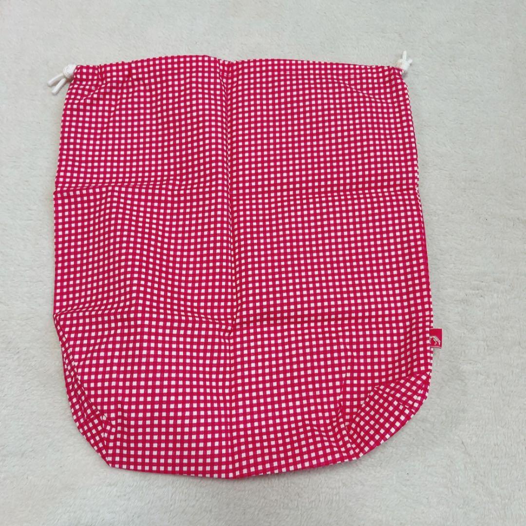 新品　近年　アダバット　2WAY レインワンピース　ピンク チェック　フード