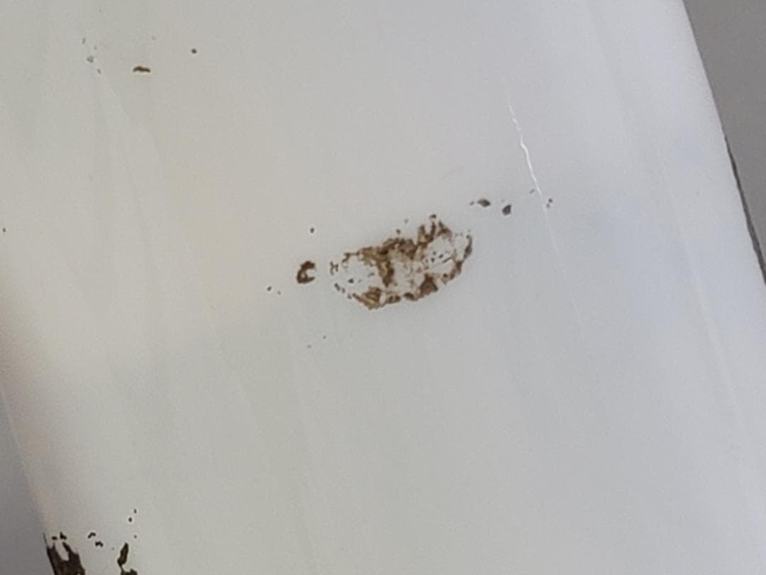 白色 江戸硝子 瓶 古美術 DT432