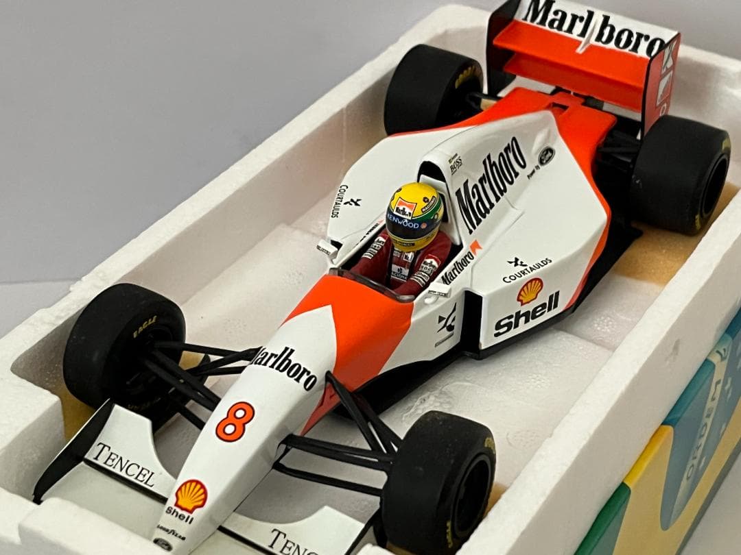 ミニチャンプス 1/18 McLaren Ford MP4-8 A.セナ 箱付