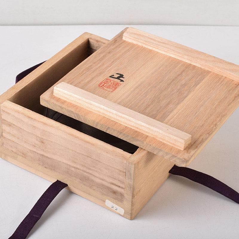 煎茶道具　蝋型鋳銅　正作　草文茶托　五客　共箱　M　R8526